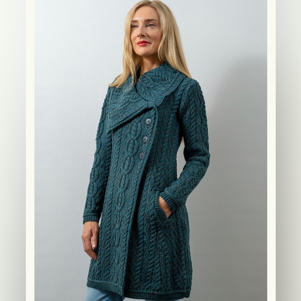 Aran Large Collar Coat - Coatagian